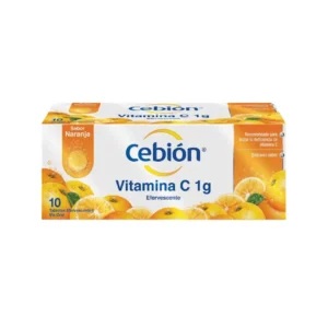 Cebion Vitamina C 1 G Efervescente Sabor Naranja X 10 Tabletas