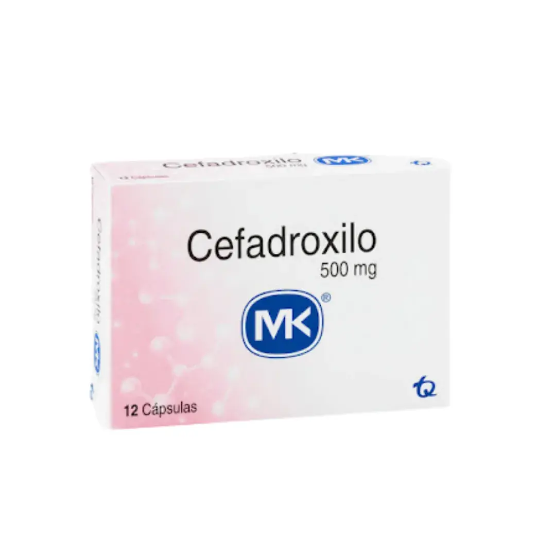 Cefadroxilo 500 Mg 12 Tabletas Mk