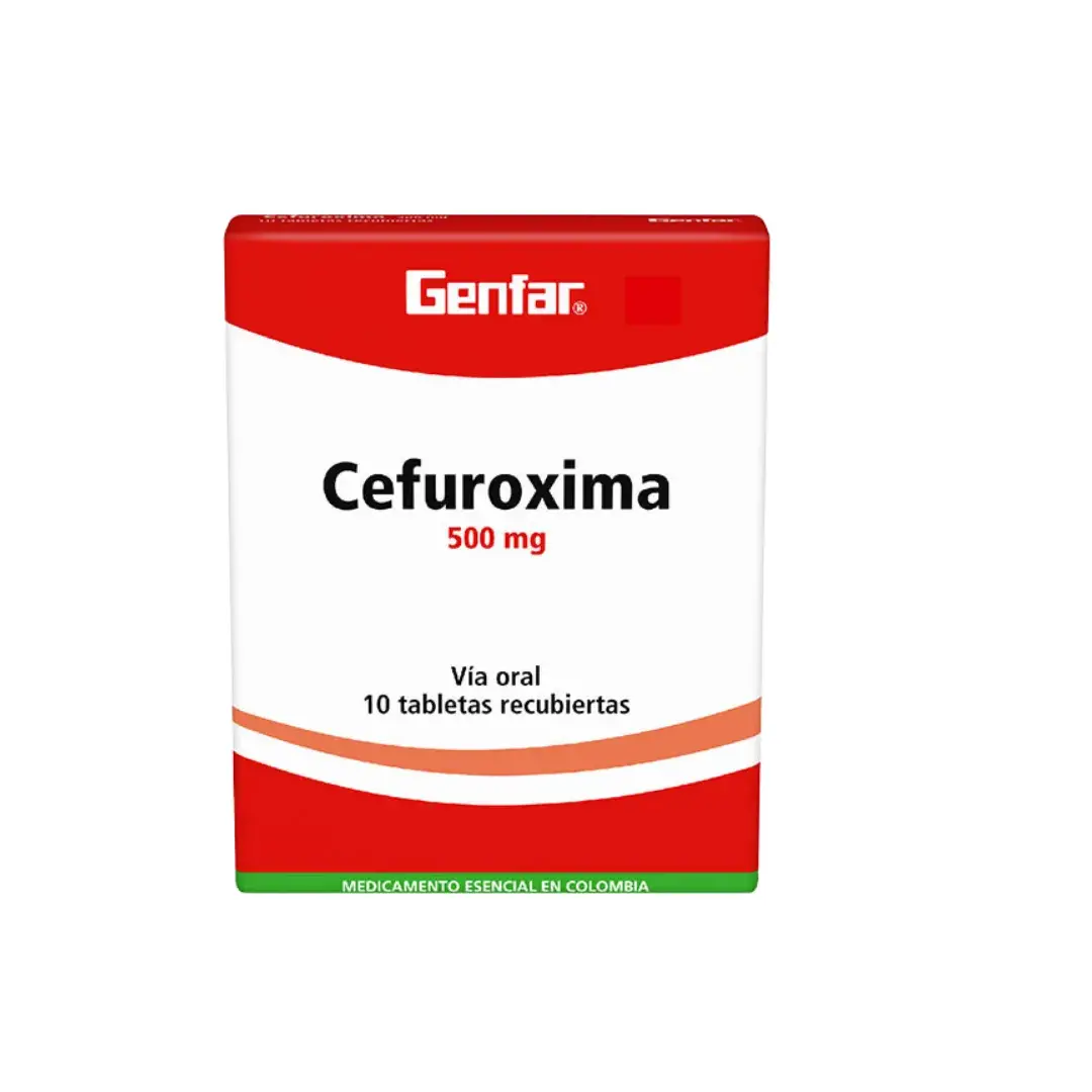 Cefuroxima 500 Mg 10 Tabletas Gf40558