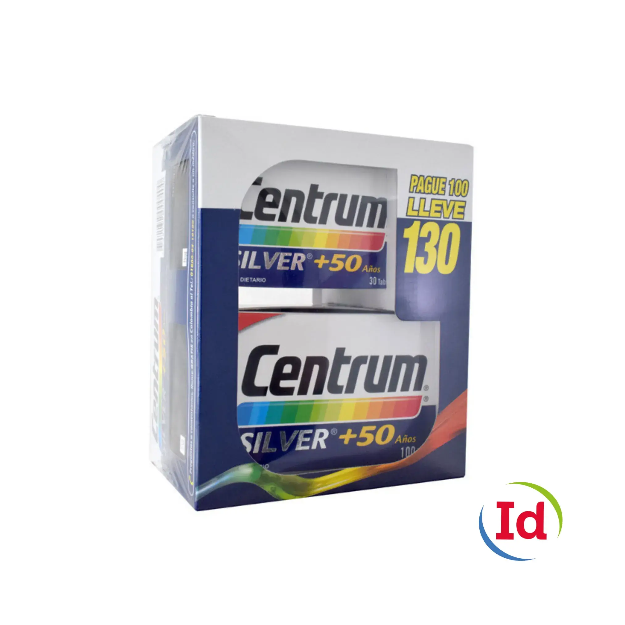 Centrum Silver 50 Anos Pague 100 Lleve 130 Tabletas
