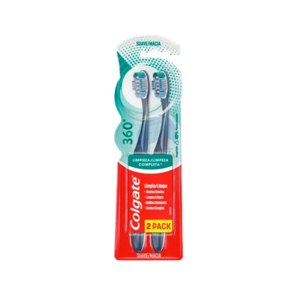 Cepillos Colgate 360 Suave 2X1