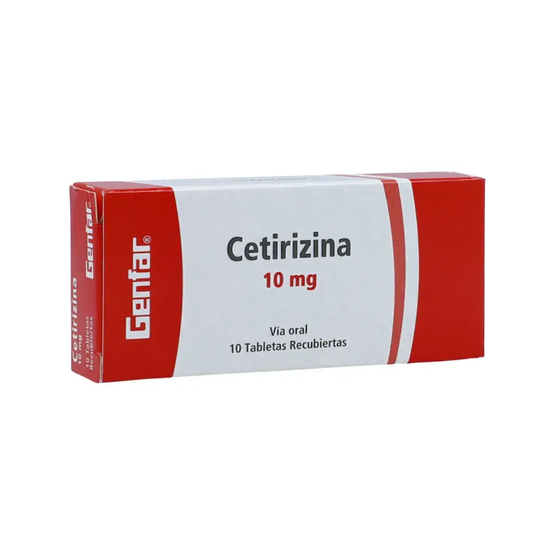 Cetirizina 10 Mg 10 Tabletas Gf