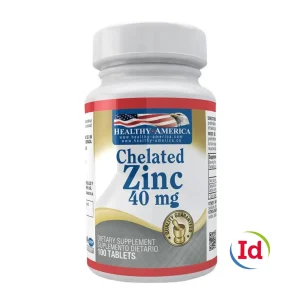 Chelated Zinc 40 Mg 100 Tabletas
