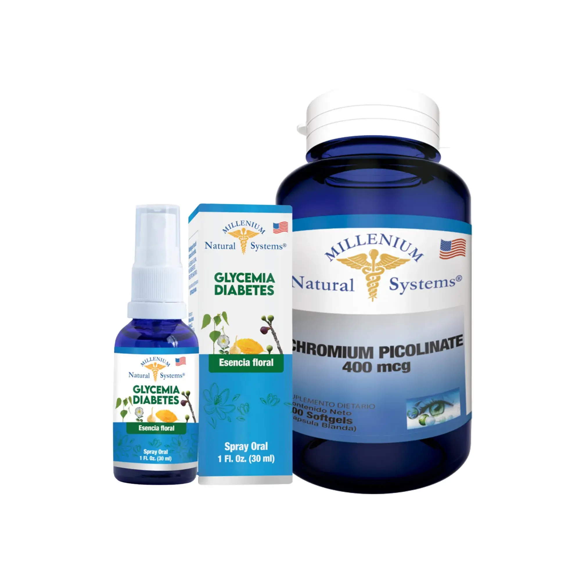 Chromium Picolinate 100 softgel + Glycemia D?abetes 30mml