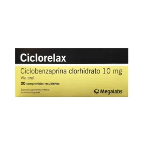 Ciclorelax Ciclobenzaprina Clorhidrato 10 Mg 20 Comprimidos