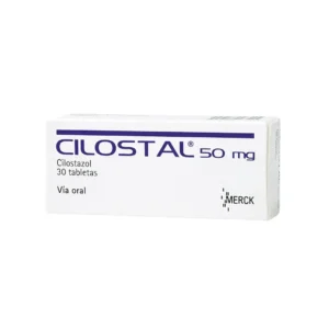 Cilostal Cilostazol 50 Mg 30 Tabletas
