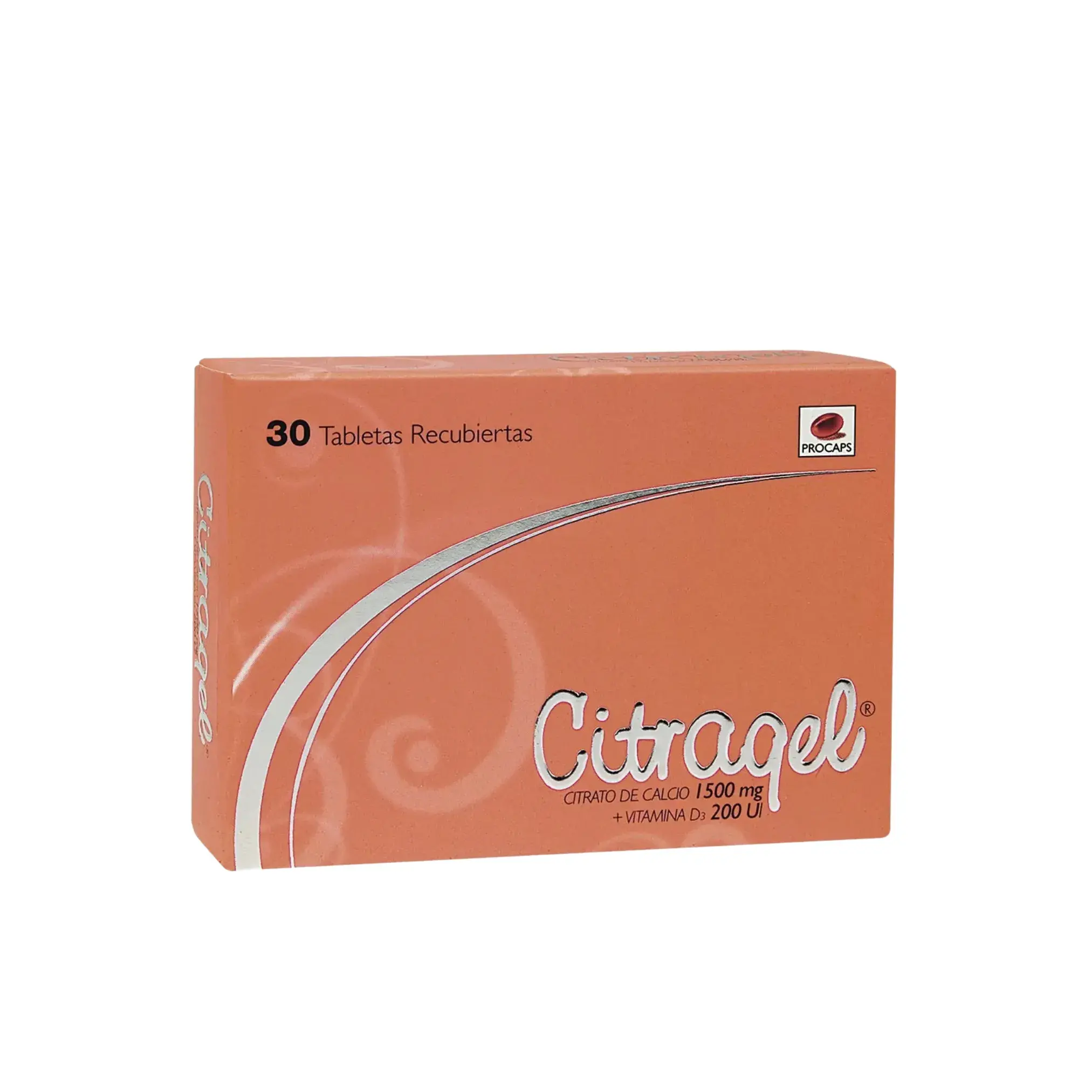 Citragel 1500 Mg/200 Ui 30 Tabletas Recubier.