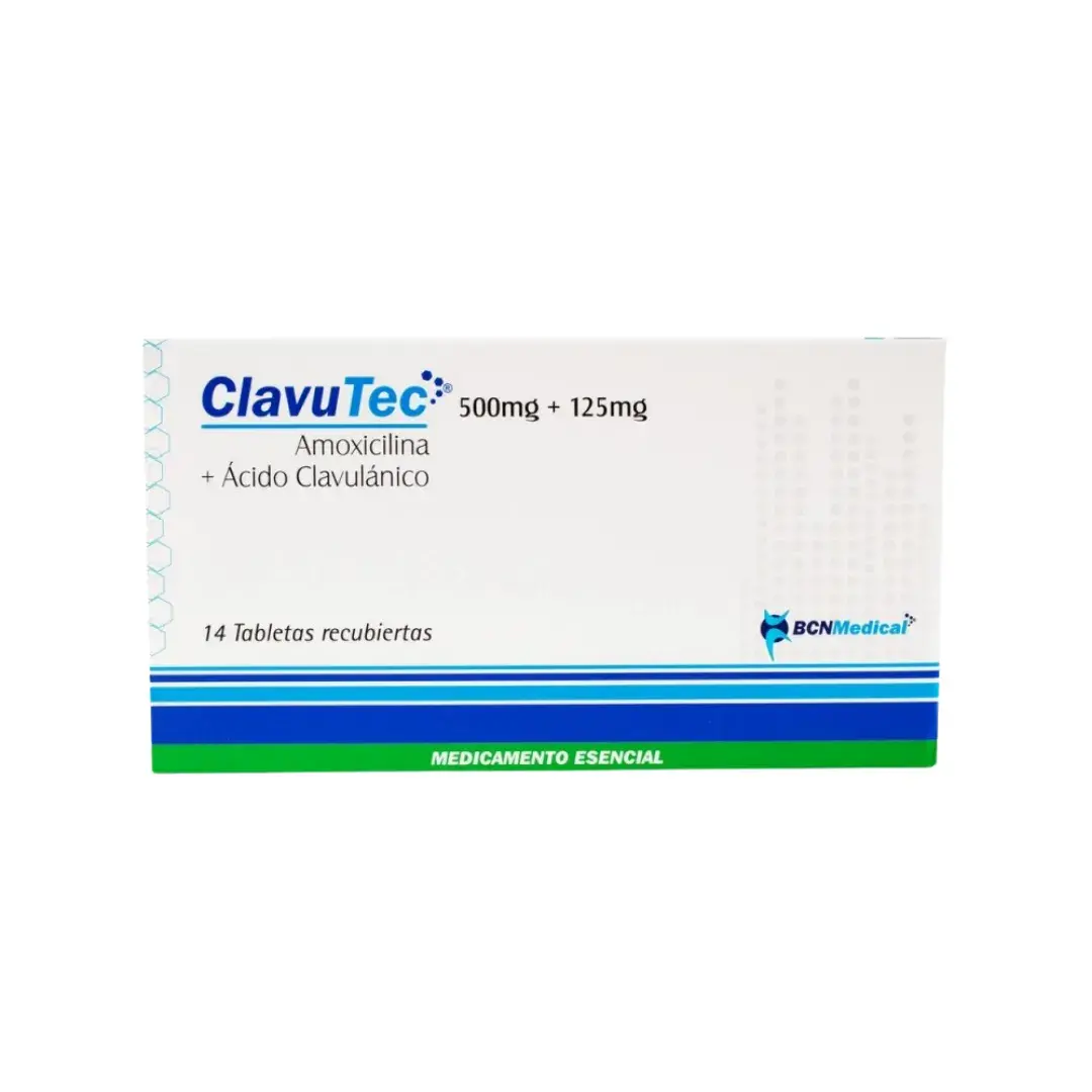 Clavutec Amoxicilina + Acido Clavulanico 500 Mg 14 Tableta