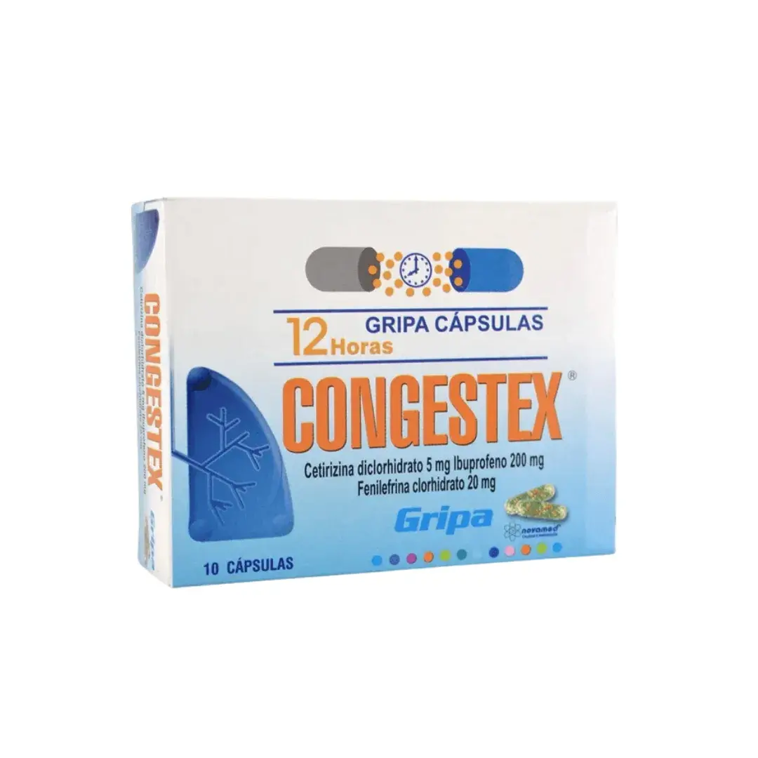 Congestex Ibuprofen + Fenilefrina + Cetirizina X 10 Capsulas