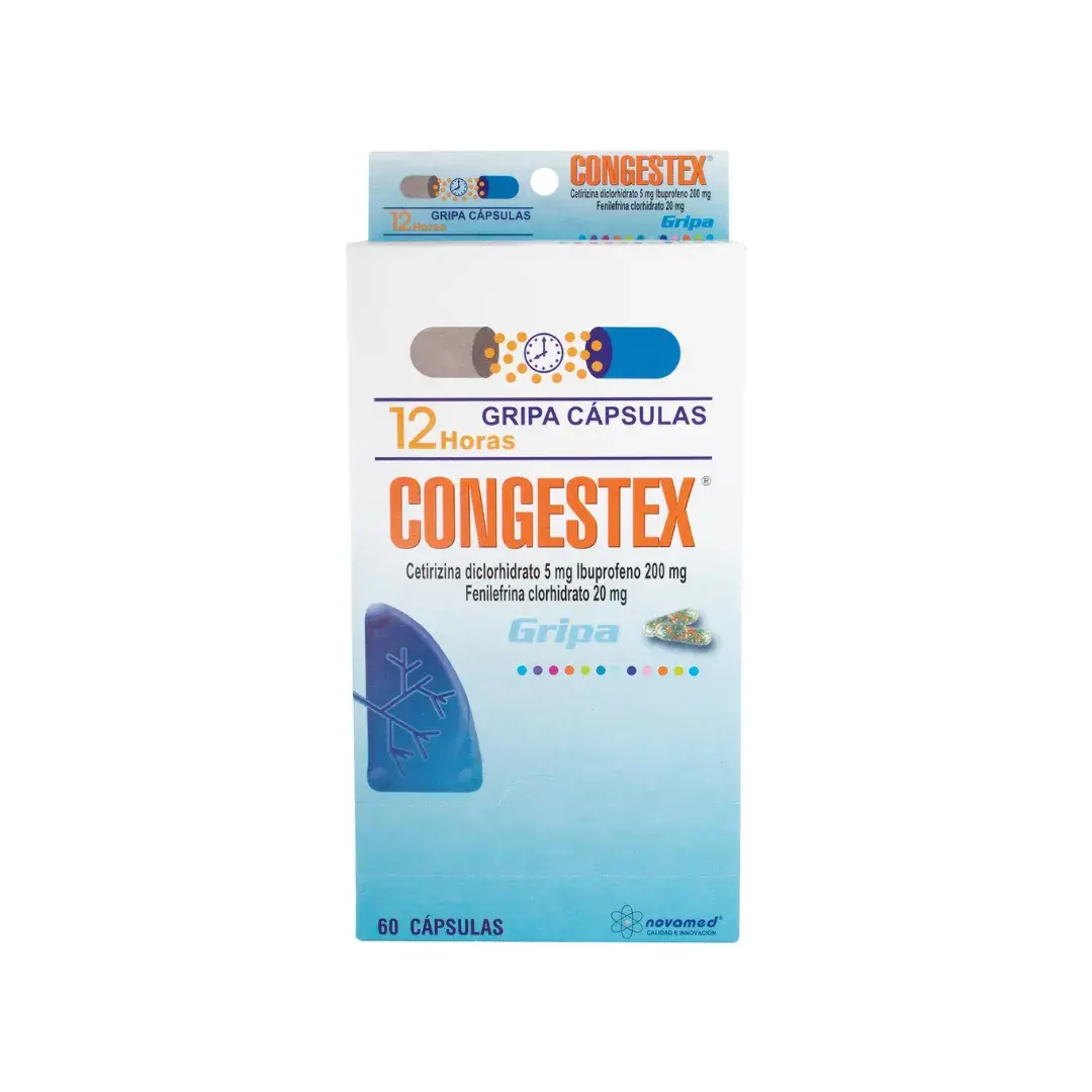 Congestex Ibuprofen + Fenilefrina + Cetirizina X 60 Capsulas