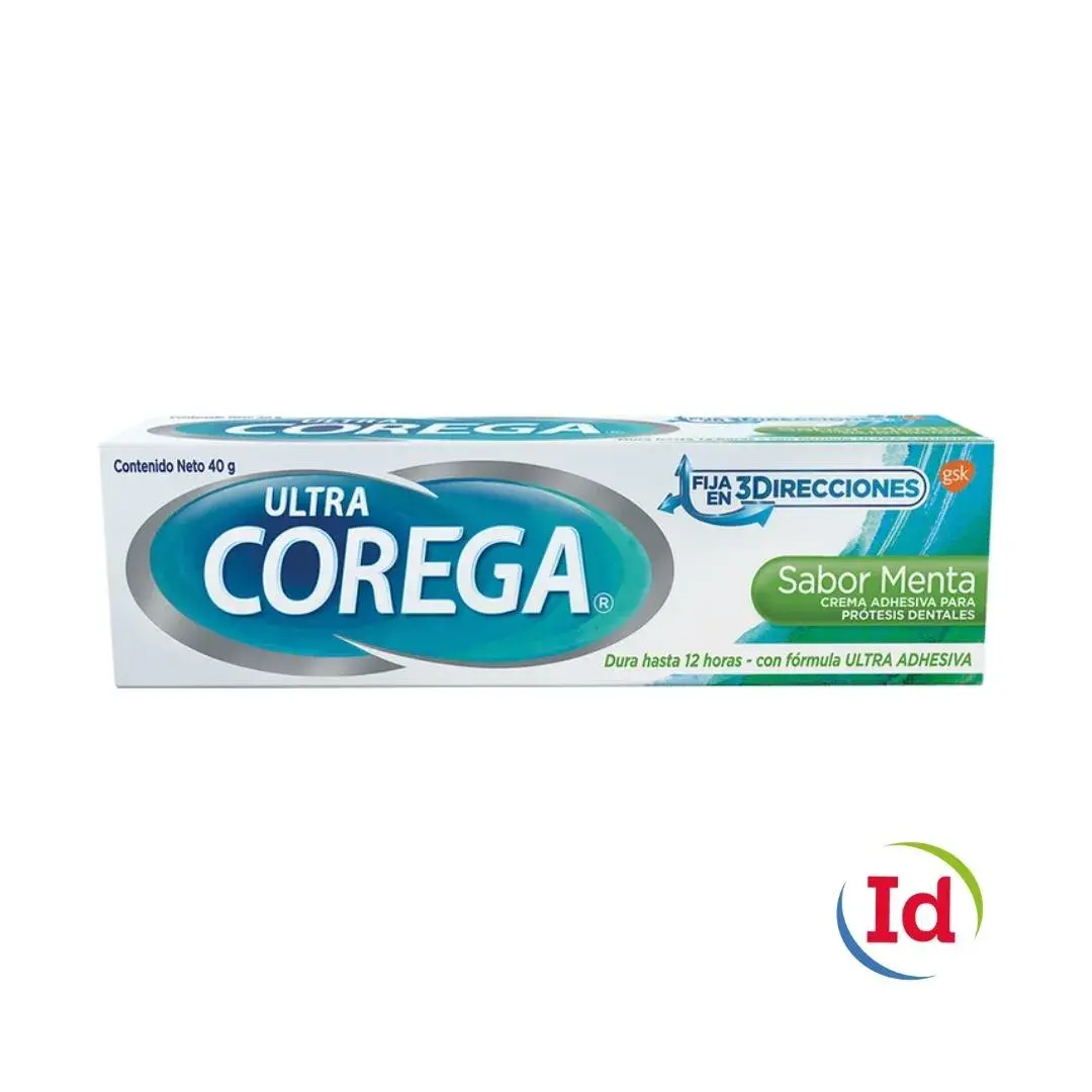 crema corega 3d.ultra menta 40 gr