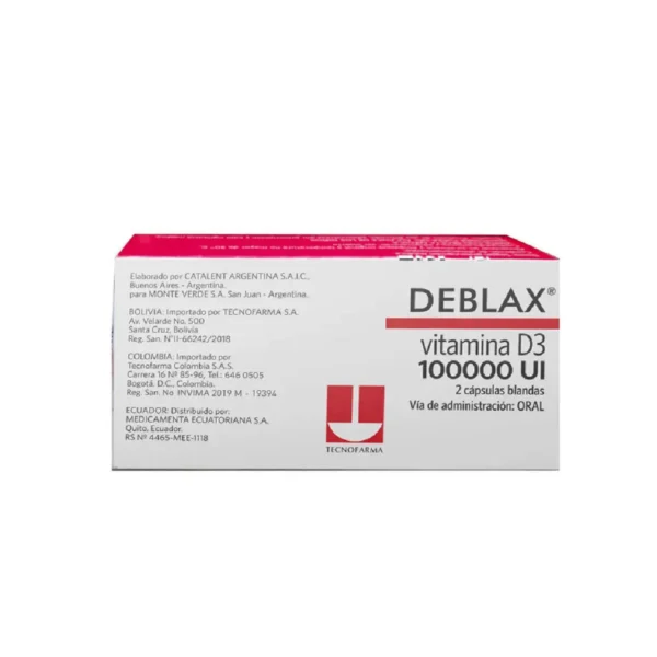Deblax Vitamina D3 100000 Ui 1 Capsulas