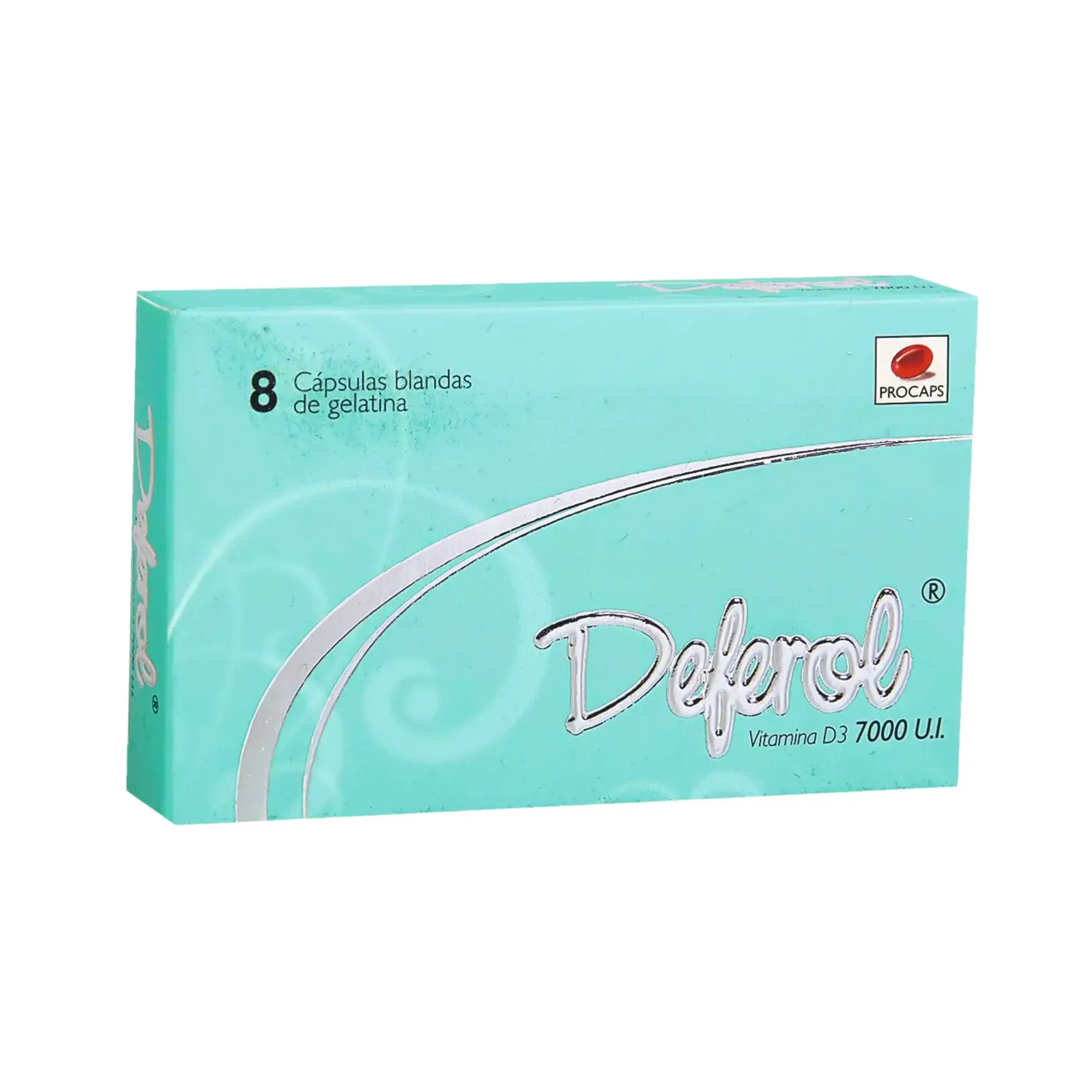 Deferol Vitamina D3 7000 UI X 8 Capsulas