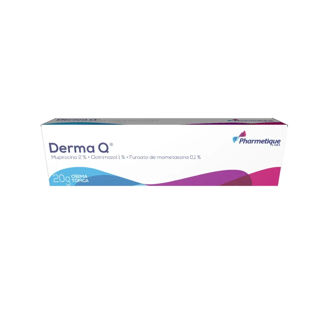 Derma Q Clotrimazol + Mometasona + Mupirocina Crema Topica 20 Gr