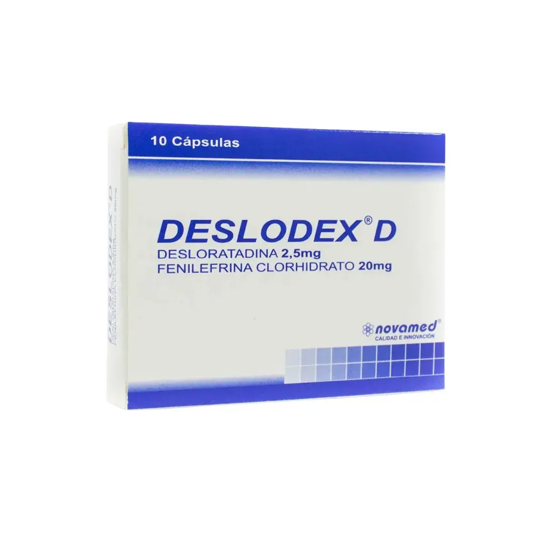 Deslodex D Desloratadina + Fenilefrina X 10 Tabletas