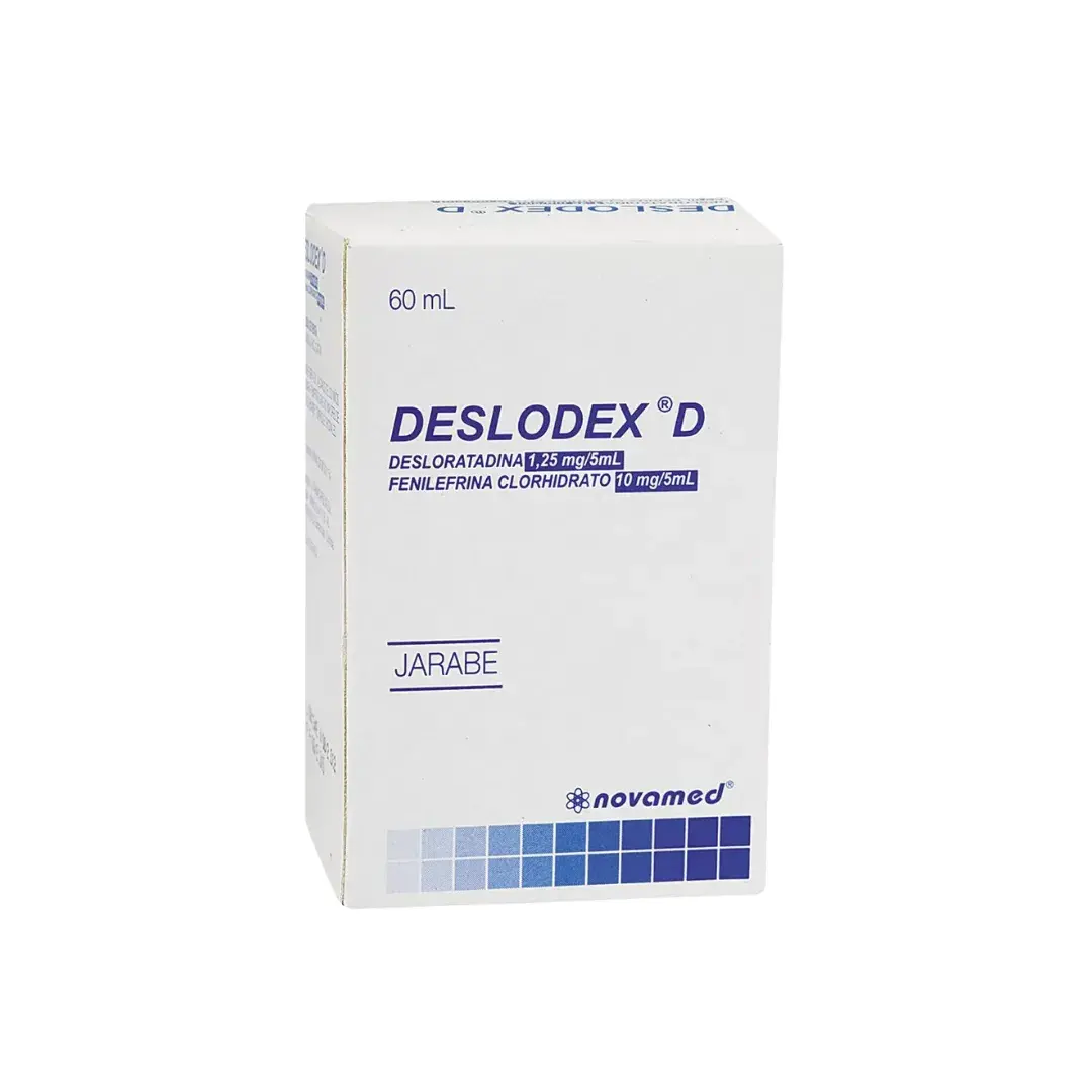 Deslodex D Desloratadina + Fenilefrina X 60 Ml Jarabe