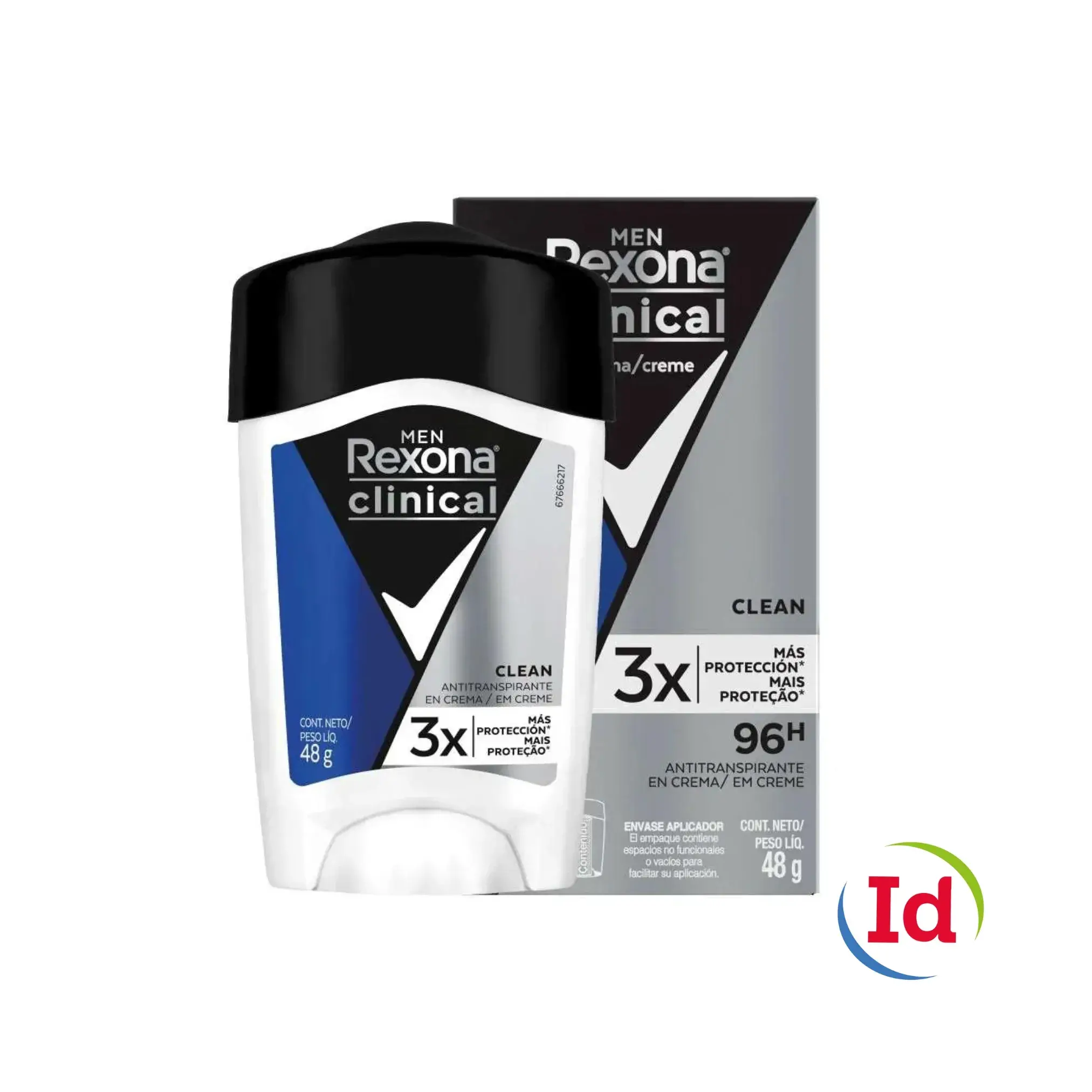 Desodorante Rexona Clinical Crema Clean Hombre X 48 Gramos
