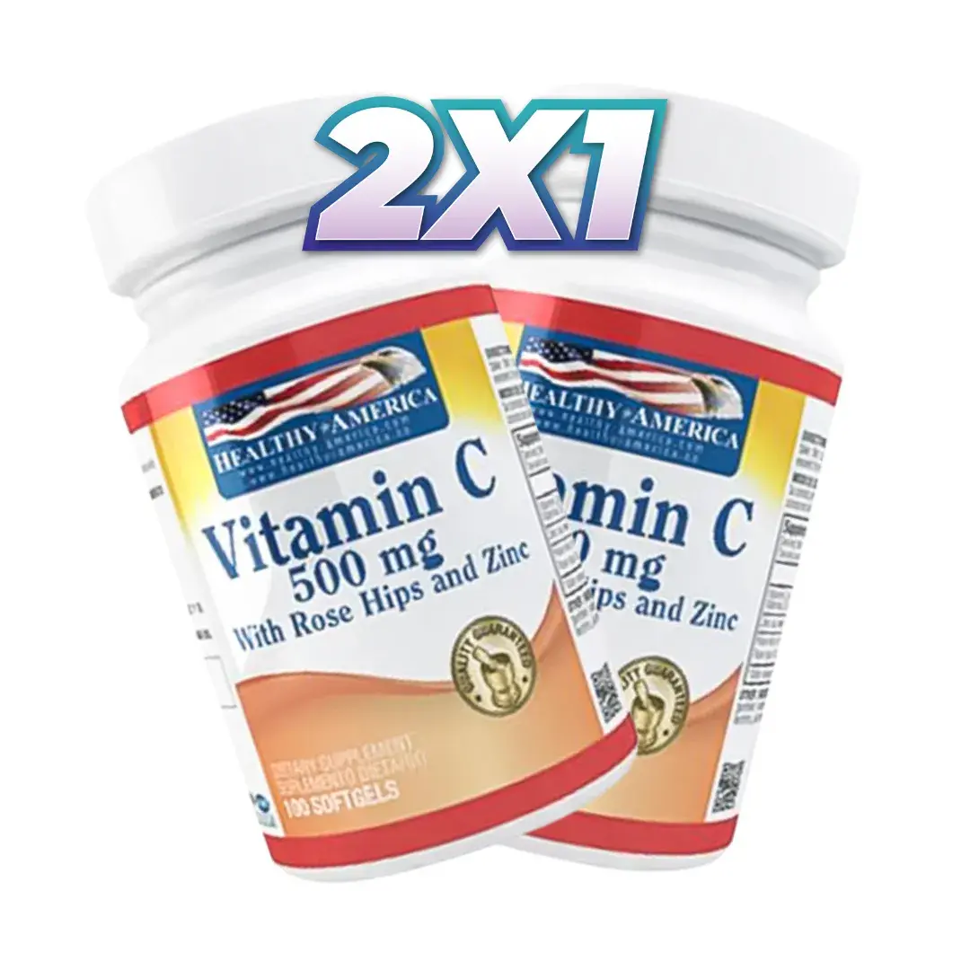 vitamin c with rose hips 500mg 100 softgels 2x1