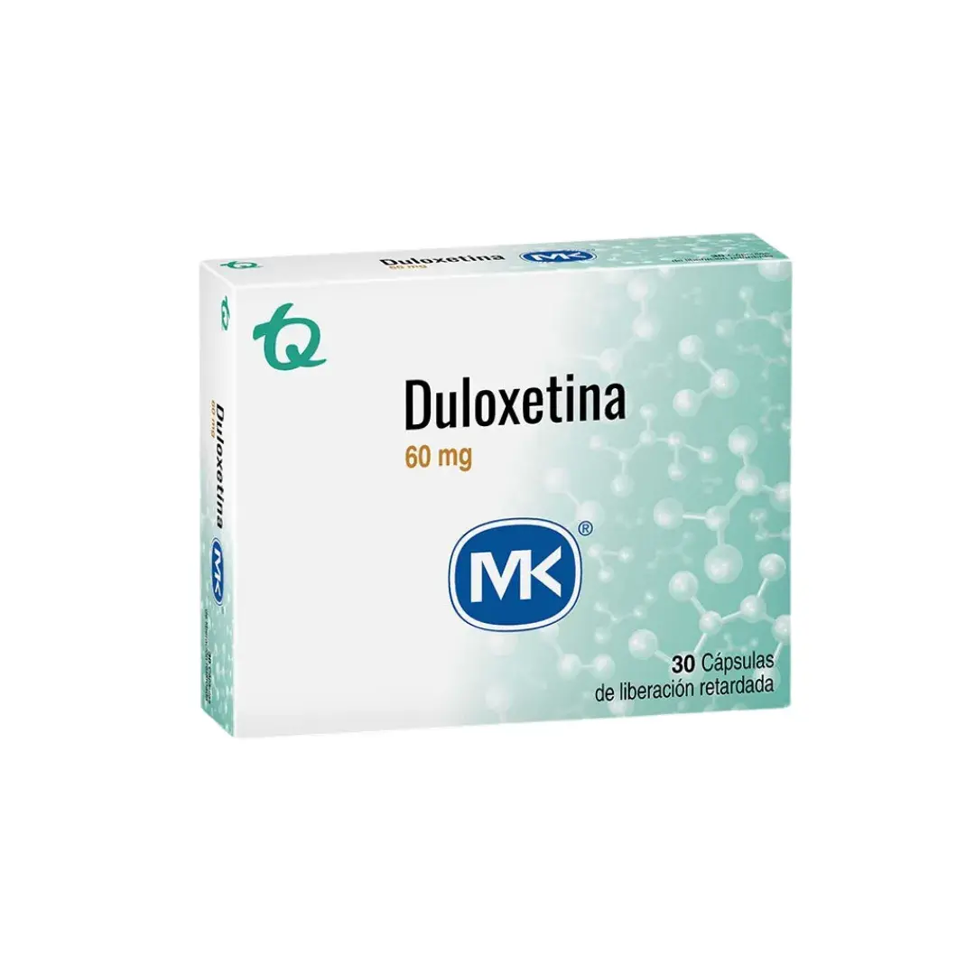 Duloxetina 60 Mg 30 Tabletas Mk