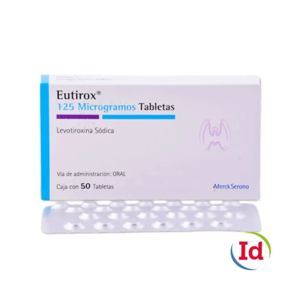 Eutirox Levotiroxina Sodica 125 Mcg 50 Tabletas