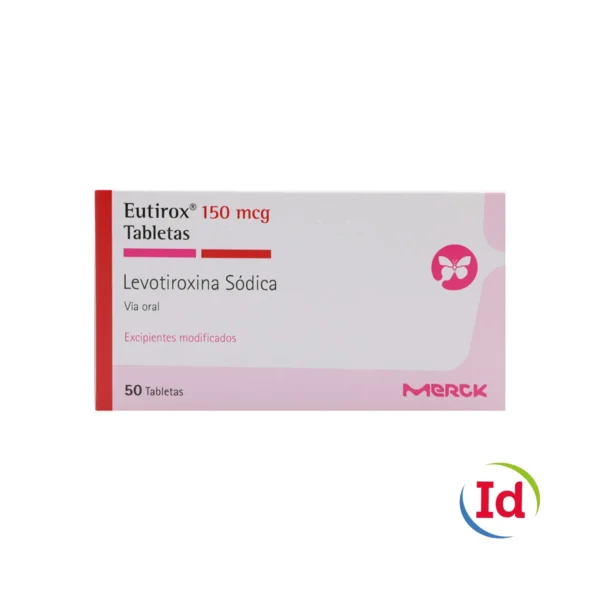 Eutirox Levotiroxina Sodica 150 Mcg 50 Tabletas