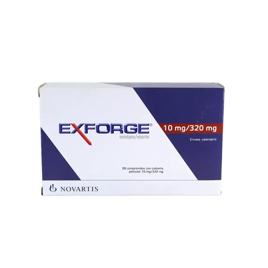 Exforge Amlodipino + Valsartan 10/320M 28 Tabletas