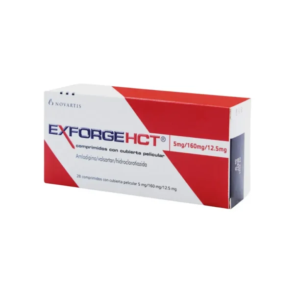 Exforge Amlodipino + Valsartan + Hidroclorotiazida Hct 5/160/Mg X 28 Comprimidos