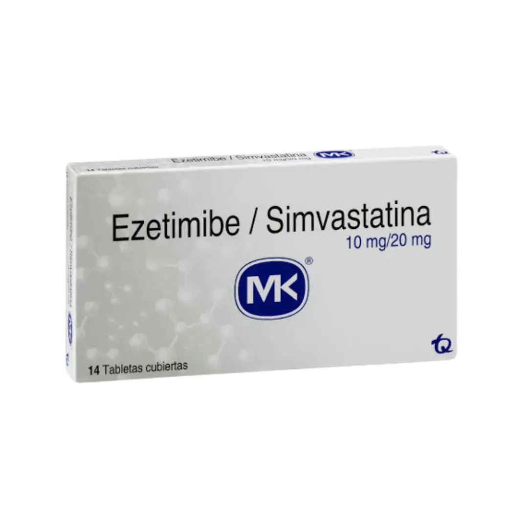 Ezetimiba 10 Mg Simvastatina 20 Mg 14 Tabletas Mk