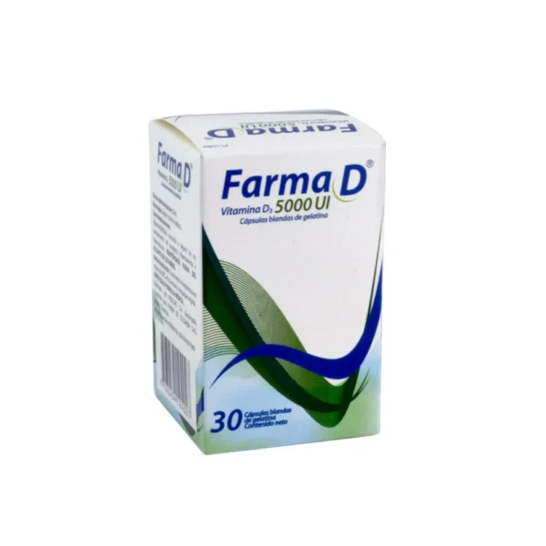Farma D Vitamina D3 5000Ui 30 Capsulas