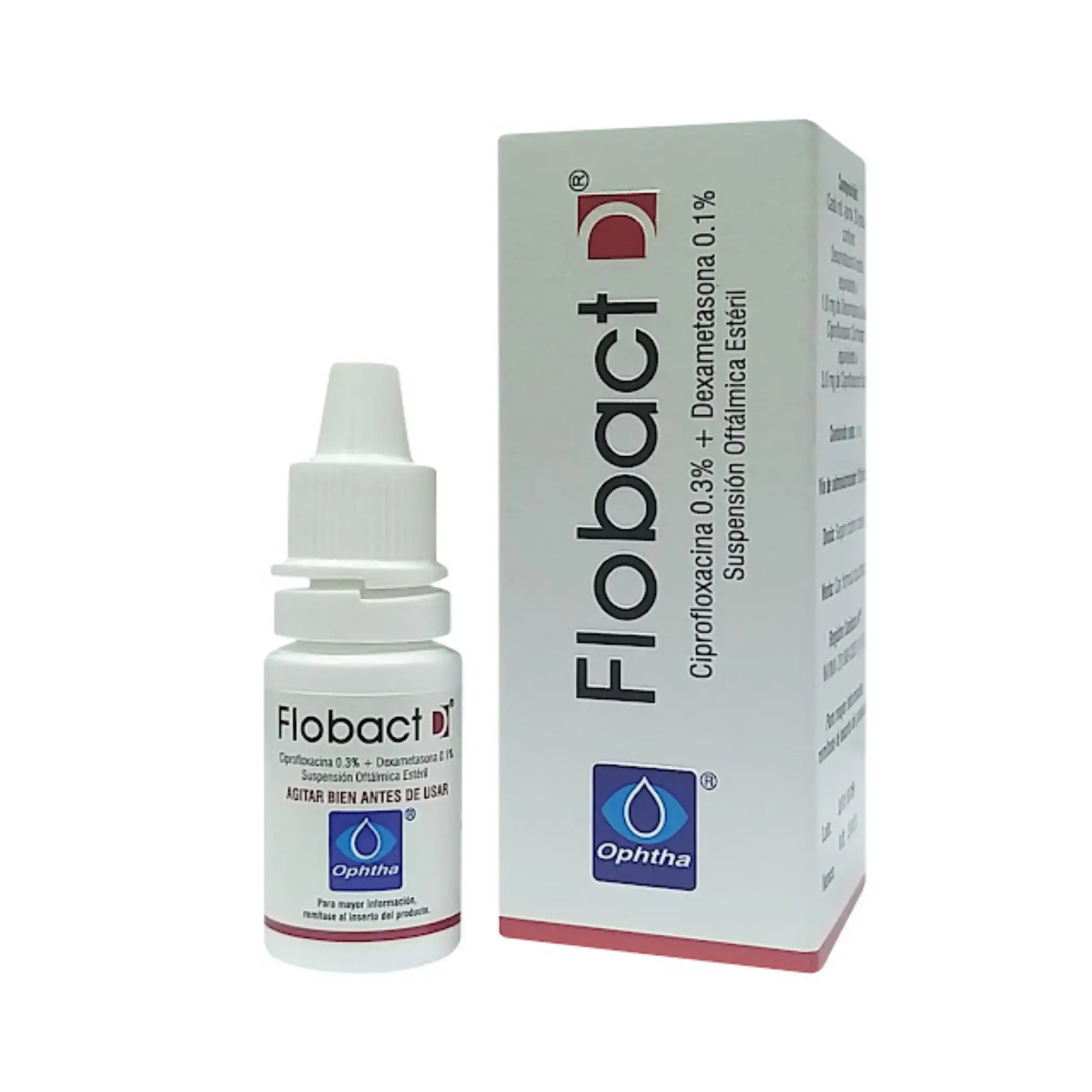 Flobact D Dexametasona + Ciprofloxacina Gotas 5 Ml