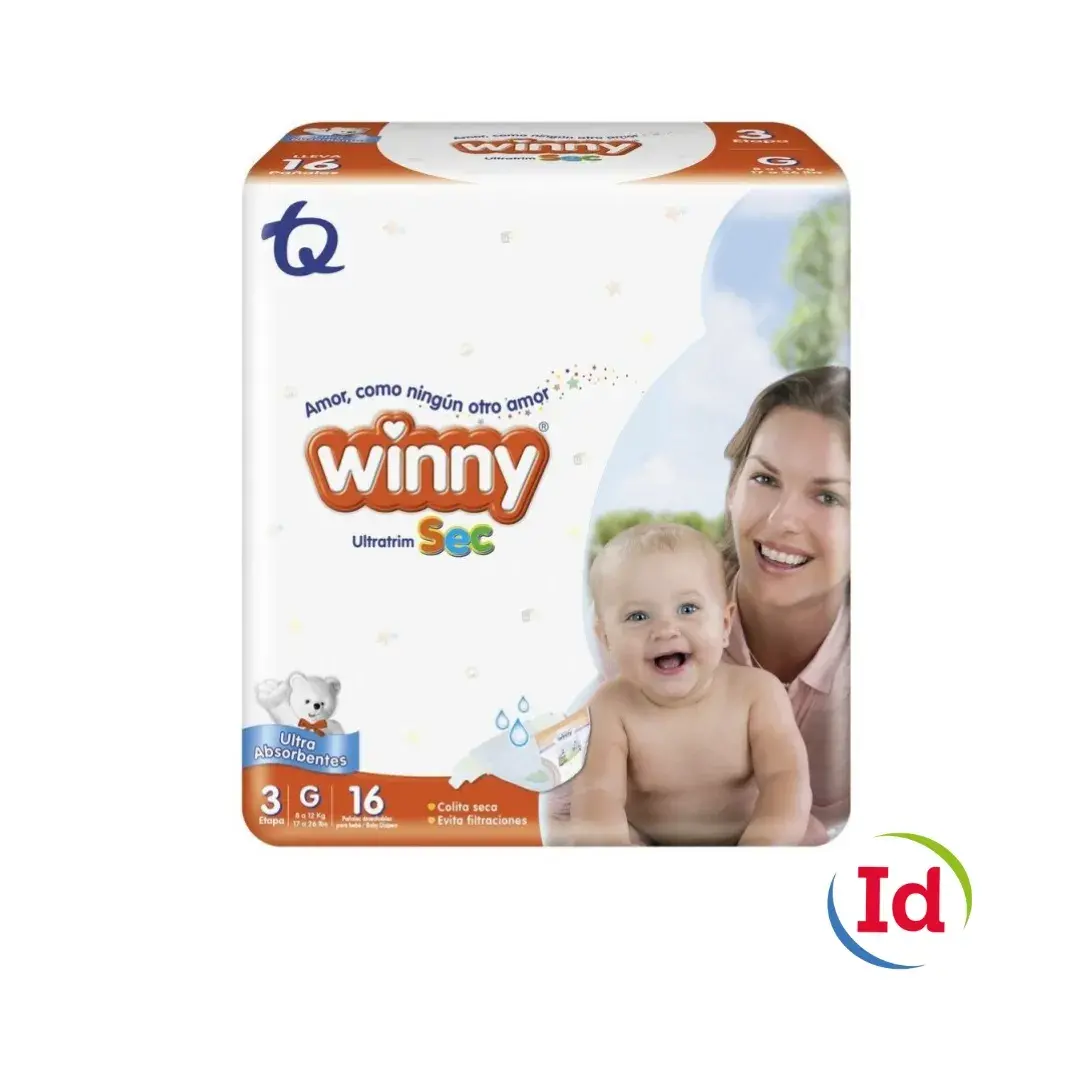 Pañal winny ult sec et3 x 16 und interdrogas