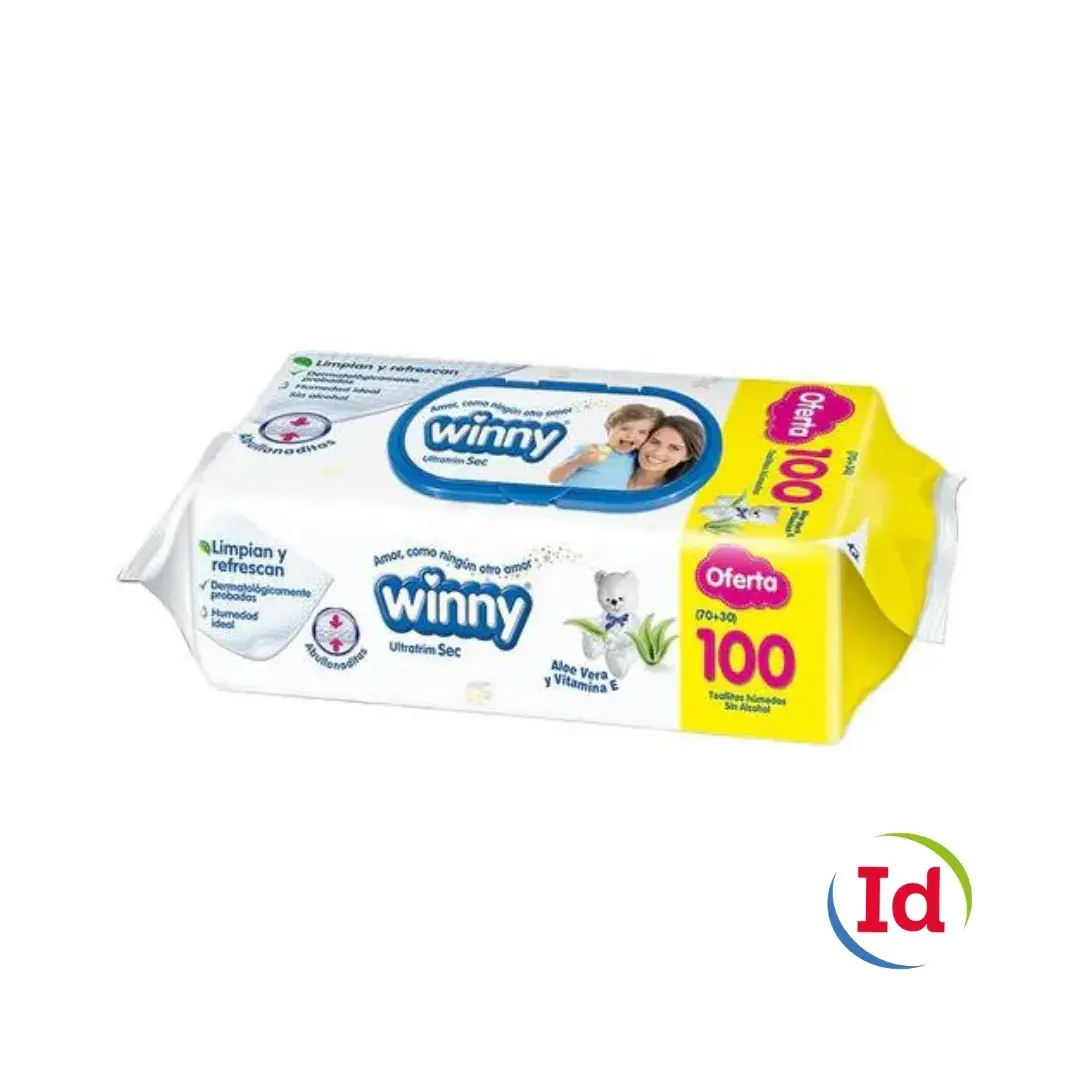 Toallitas húmedas winny aloe+vitae x 70 lleve 100 interdrogas
