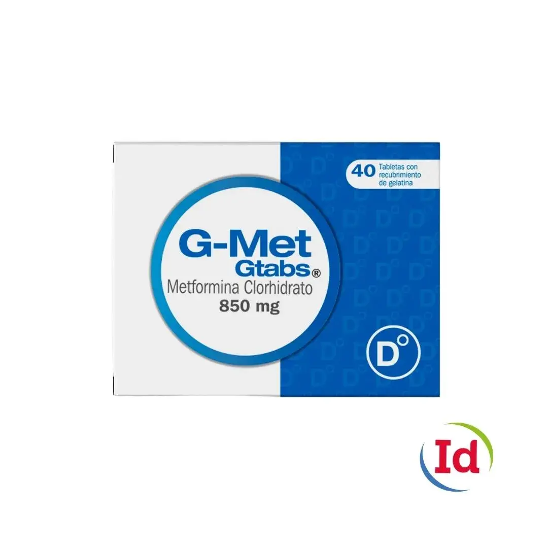 g met tabs 850 mg 40 tabletas