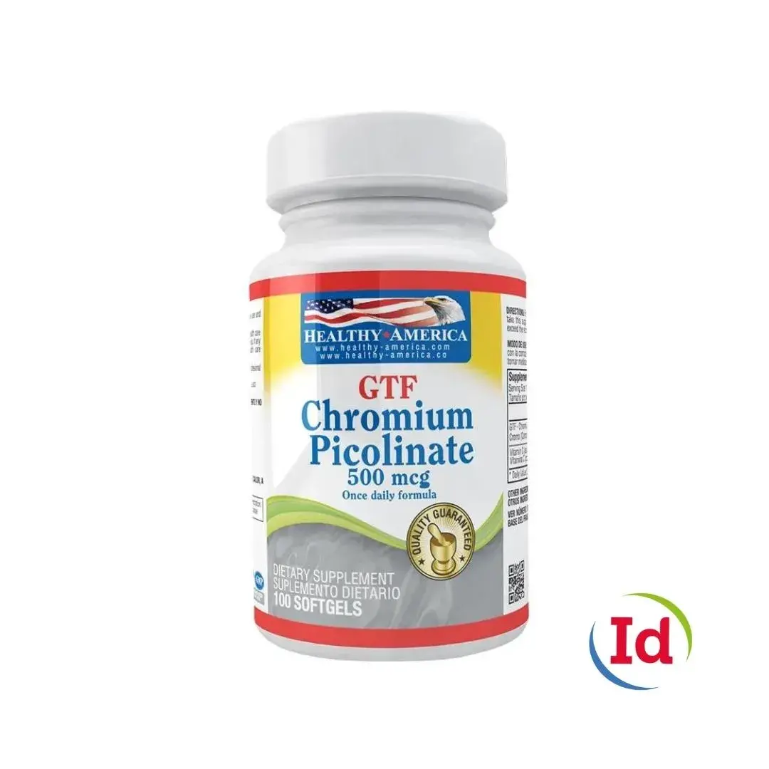 gtf chromium 500mcg 100 softgels
