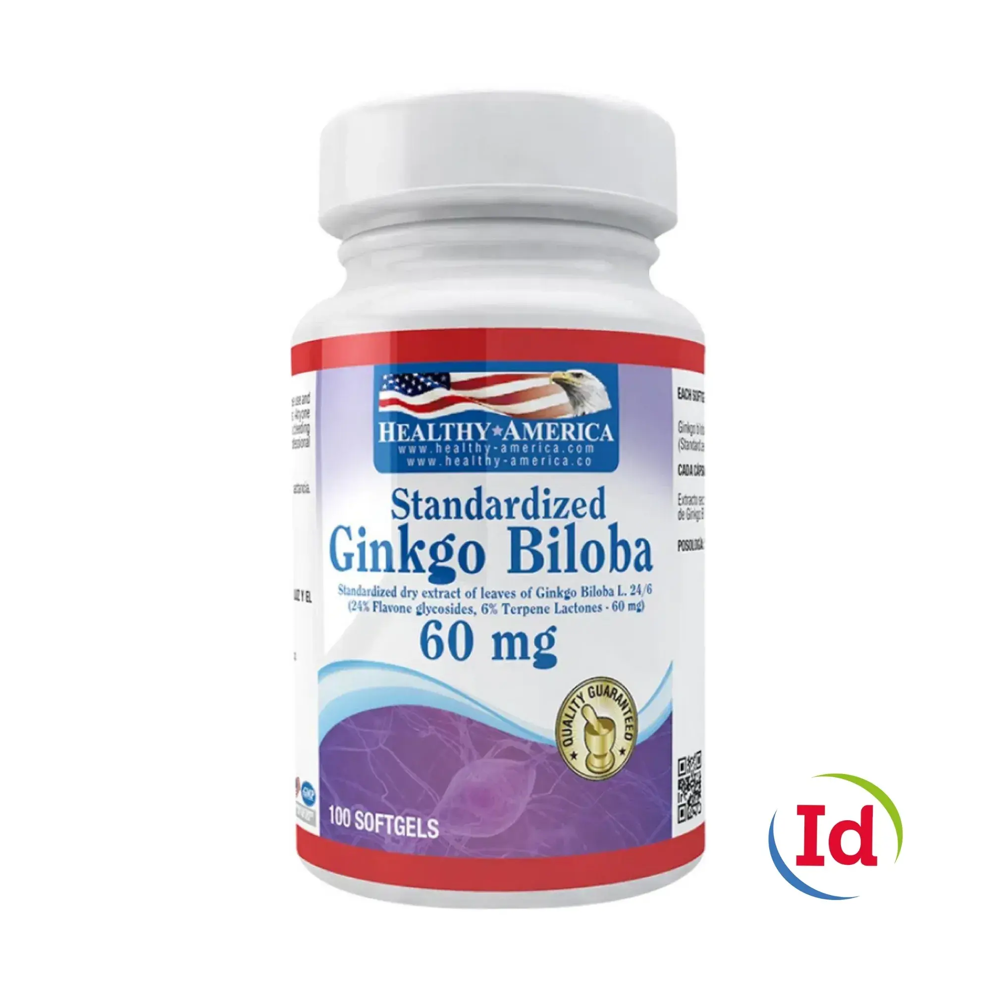 ginkgo biloba 60 mg 100 softgels