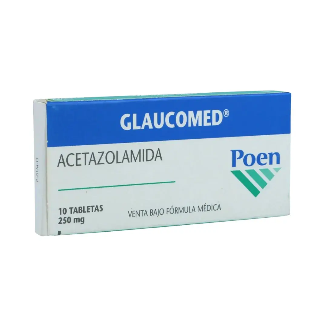 Glaucomed Acetazolamida 250 Mg X 10 Tabletas