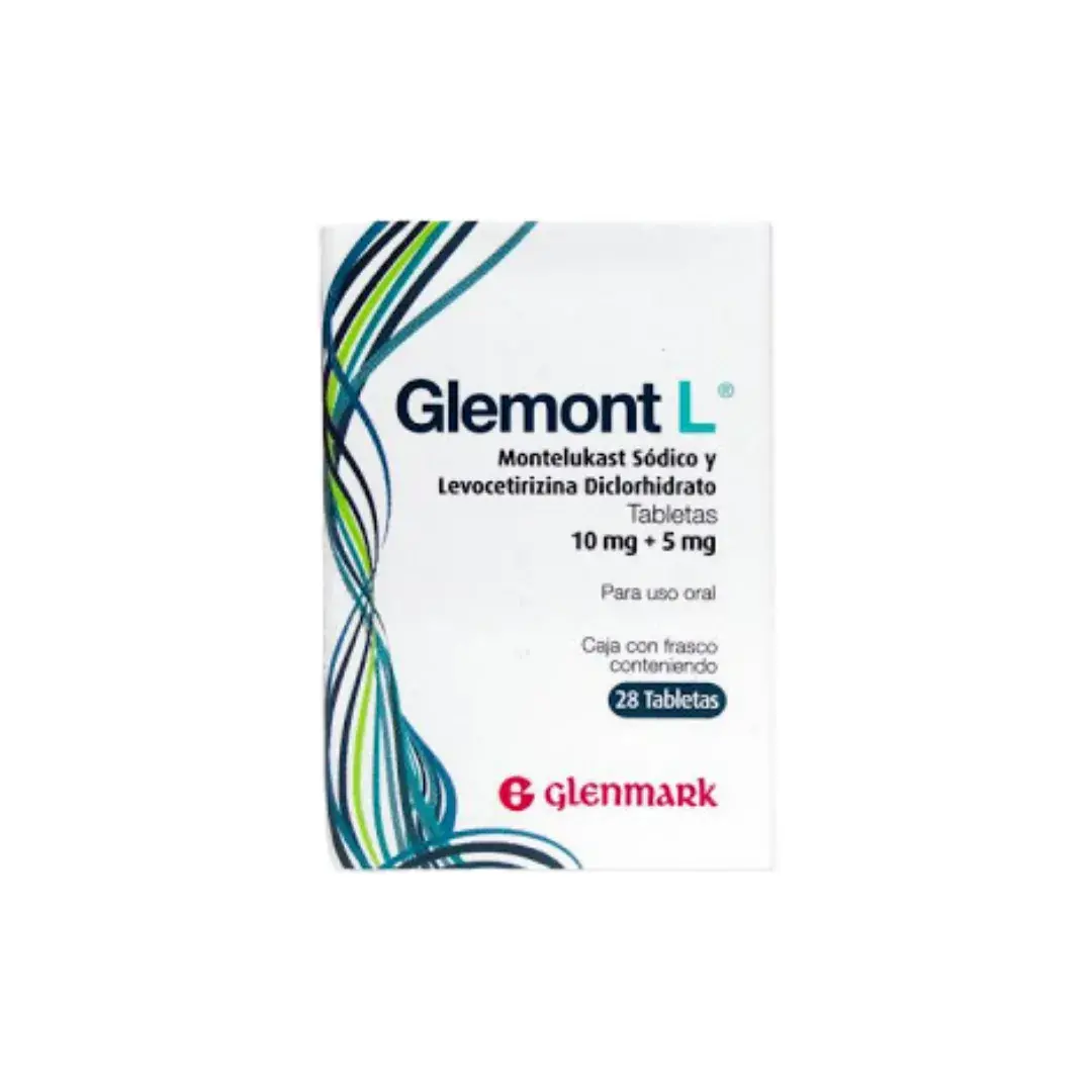Glemont L Montelukast + Levocetirizina 10Mg+5Mg 28 Tabletas