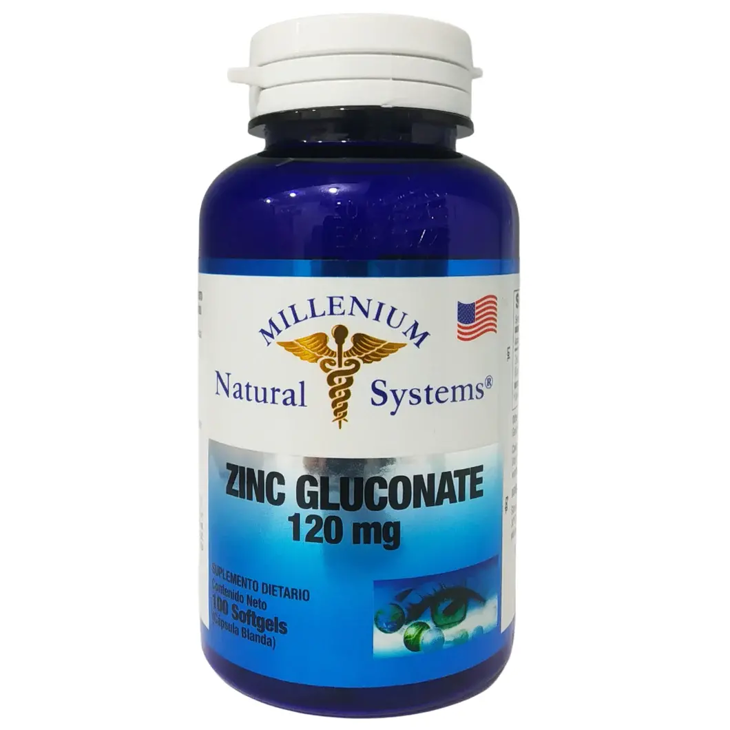 Zinc gluconate 120 mg x 100 softgels ns
