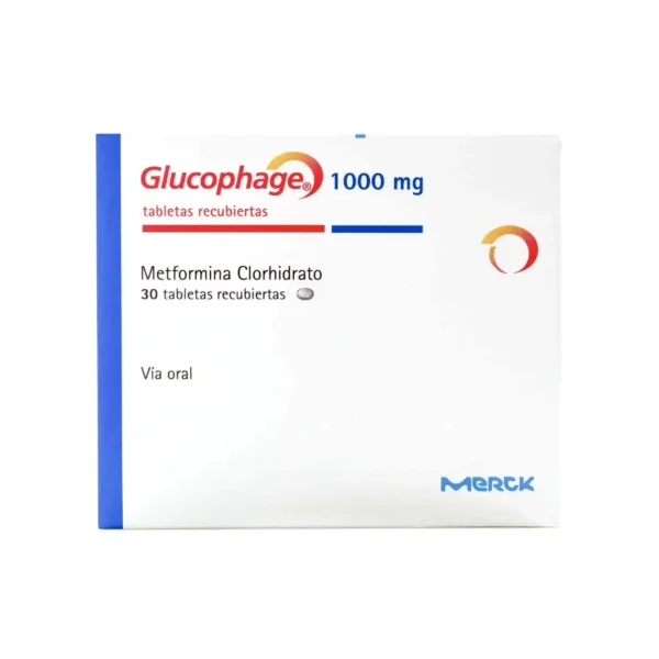 Glucophage Metadoxina 1000 Mg 30 Tabletas