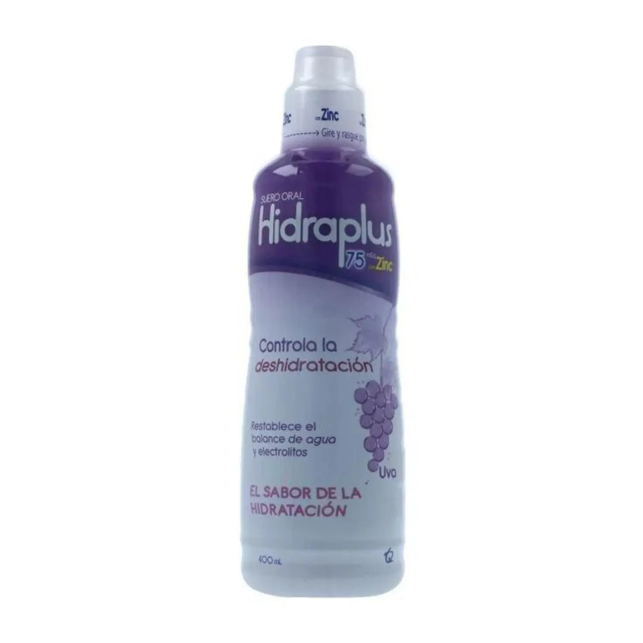 Hidraplus 75 Zinc Uva 400 Ml Suero O