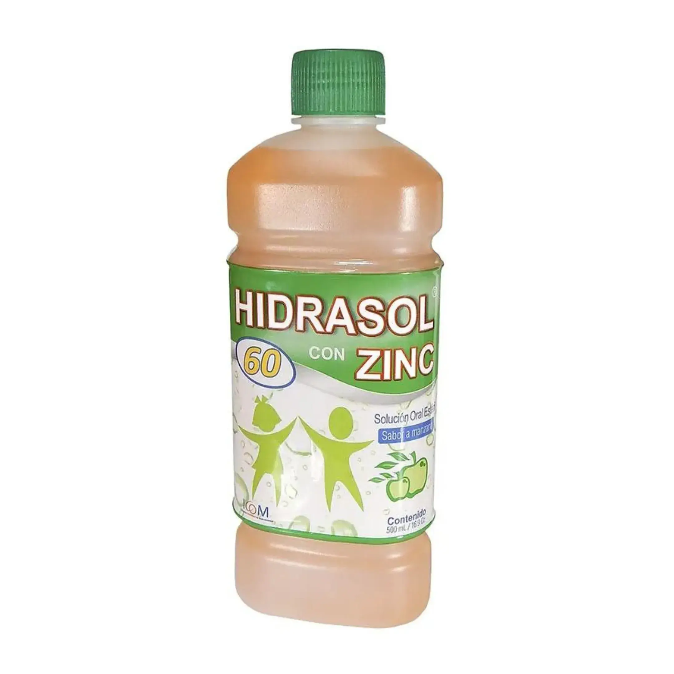 Hidrasol 60 Con Zinc Manzana 500Ml Icom