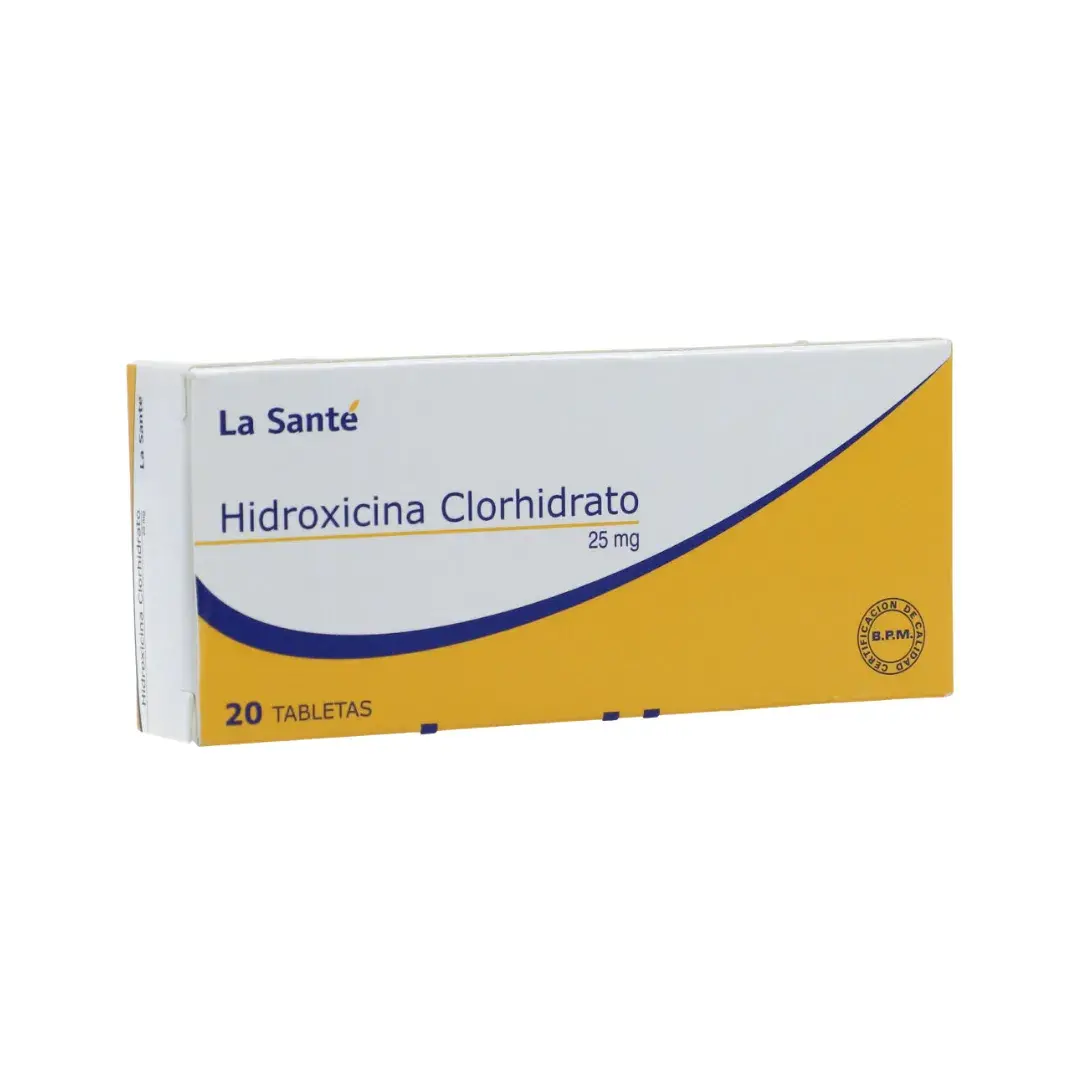 Hidroxicina 25 Mg 20 Tabletas Ls