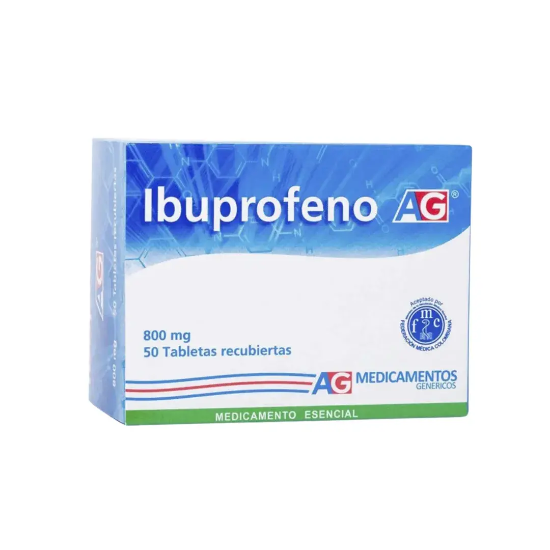 Ibuprofeno 800 Mg 50 Tabletas Ag