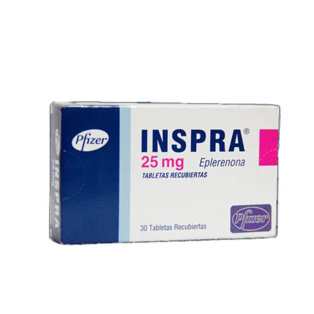 Inspra Eplerenona 25 Mg 30 Tabletas