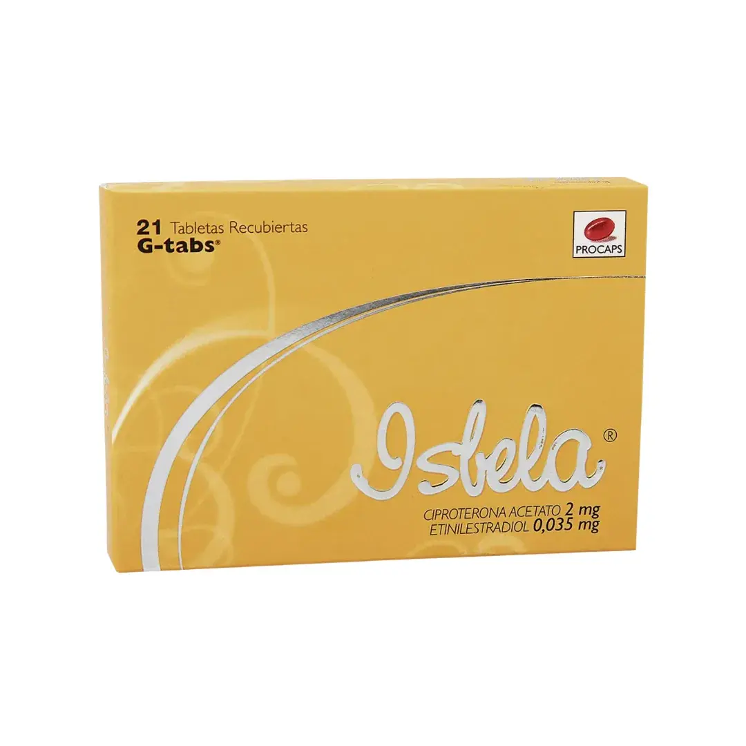 Isbela Etinilestradiol + Ciproterona Acetato 21 Tabletas