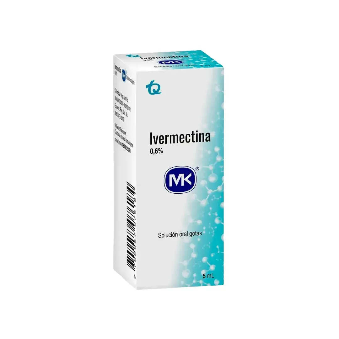 Ivermectina 0.6% Solucion Oral 5 Ml Mk