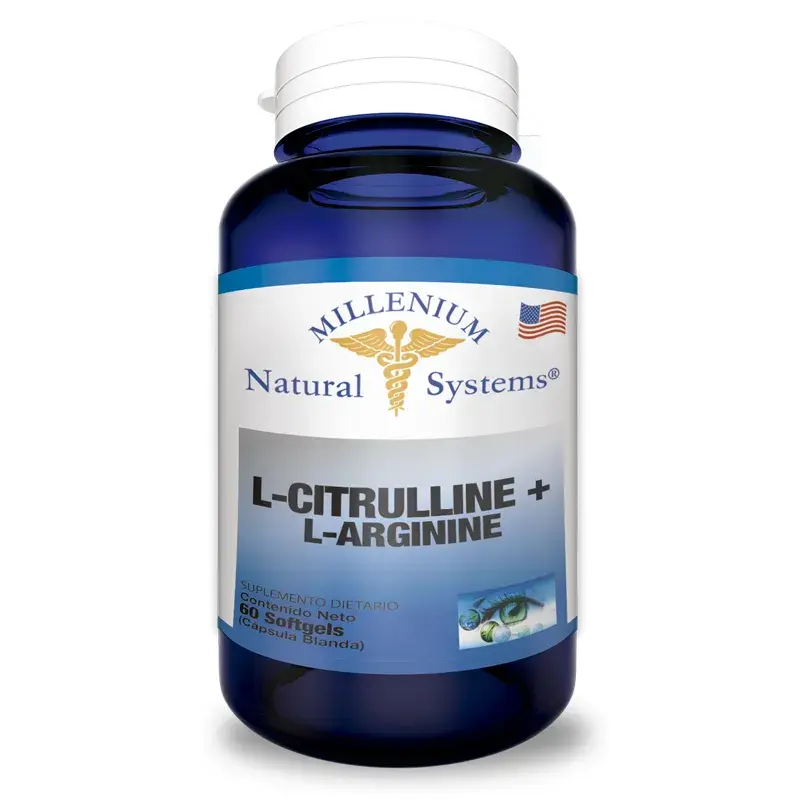 L-citrulline+ l-arginine por 60 softgels