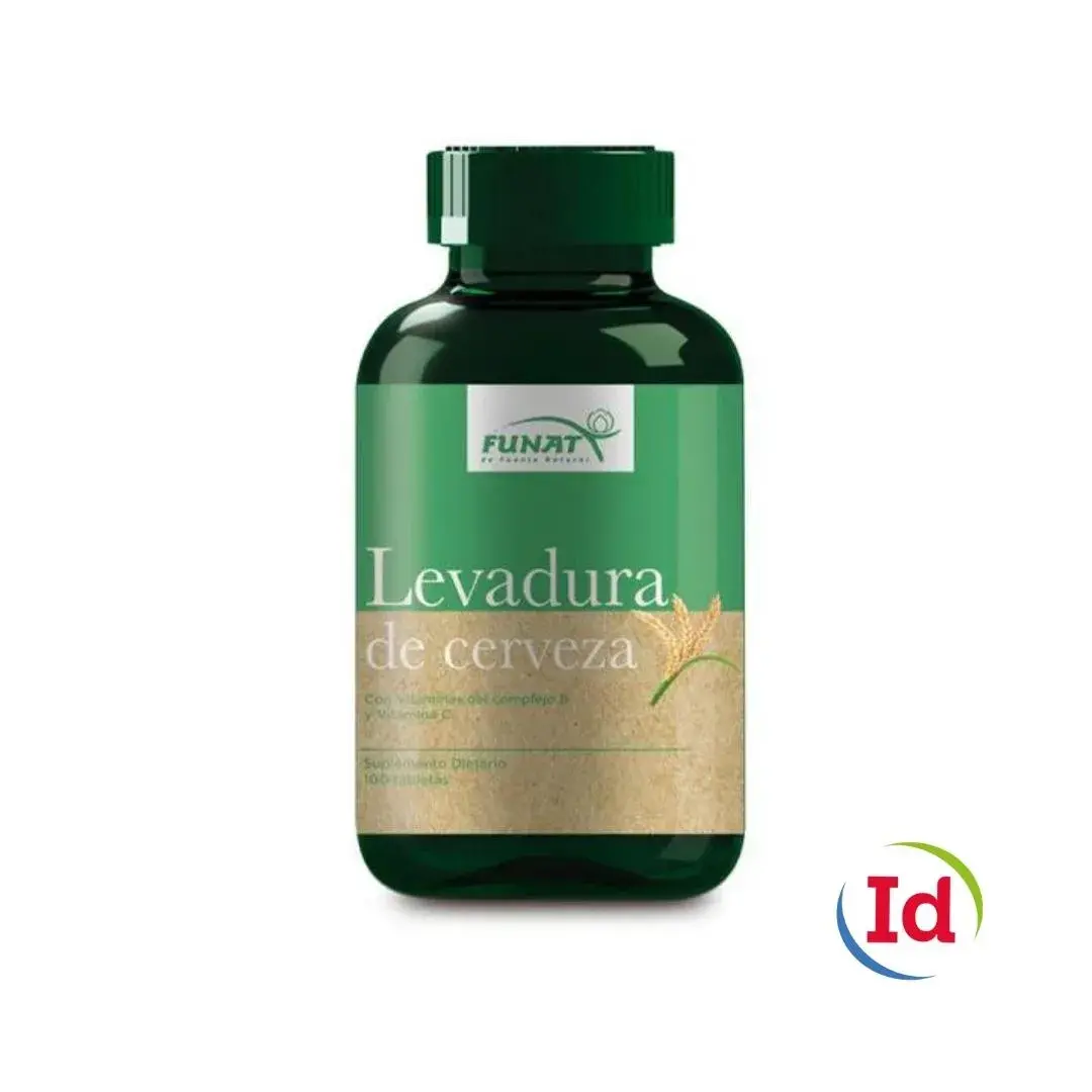 levadura de cerveza x 100 tab funat