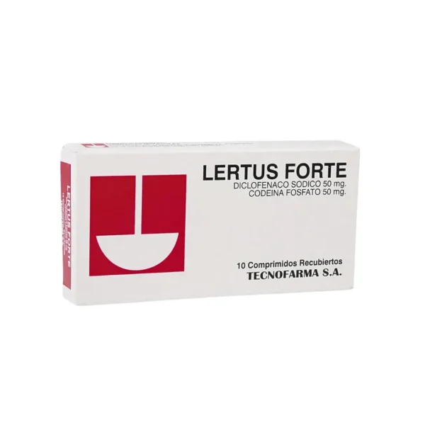 Lertus Forte Diclofenalco + Codenna 50 Mg X 10 Comprimidos