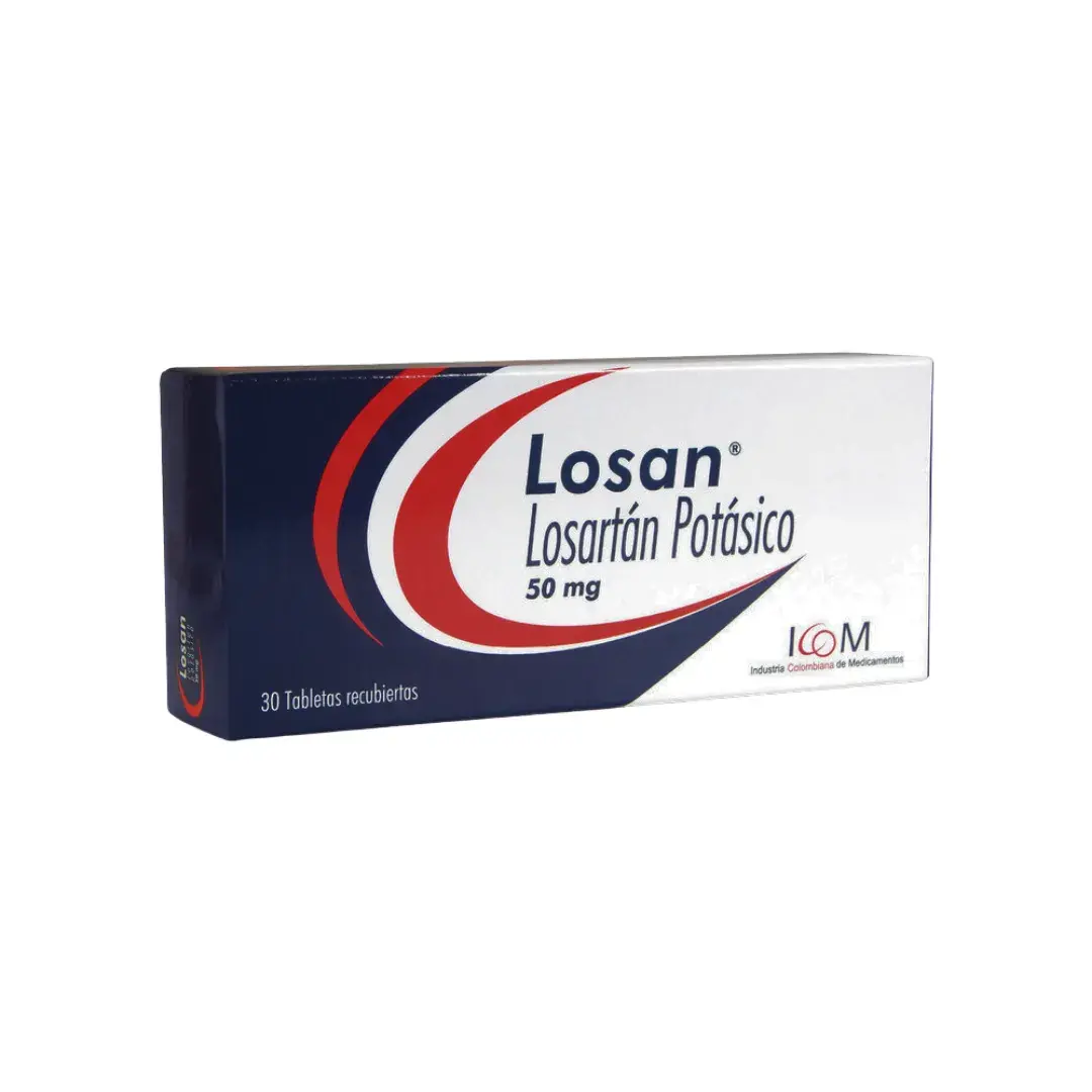 Losan Losartan 50 Mg X 30 Tabletas